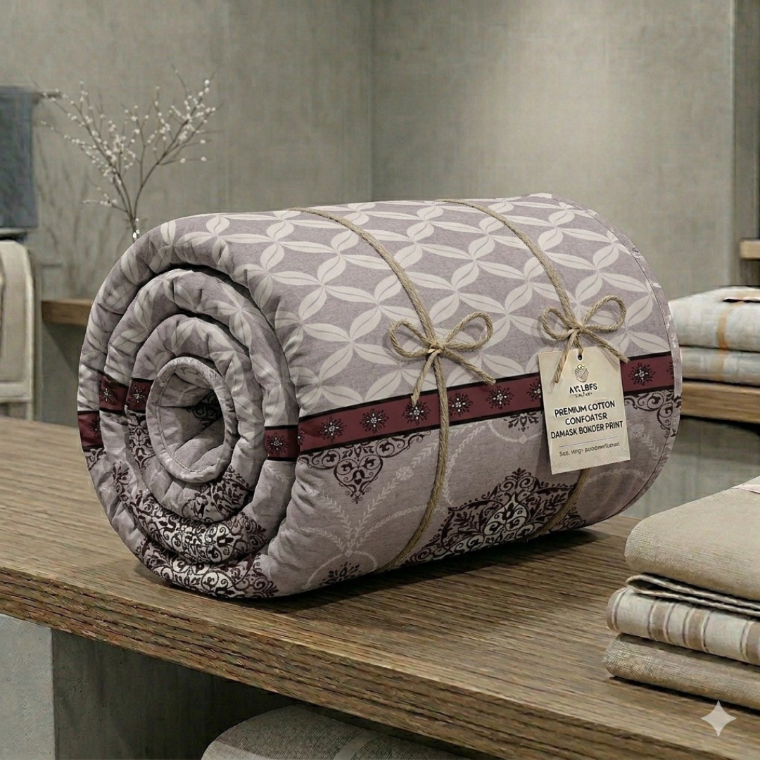 Vivora Reversible Comforter - Brown mix