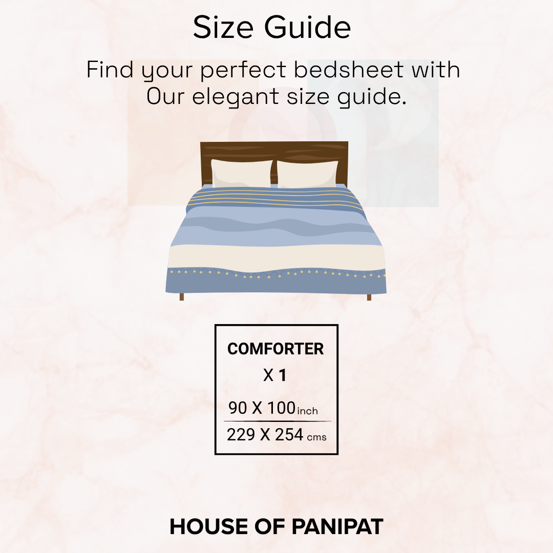 Vivora Reversible Comforter - Blue Block_